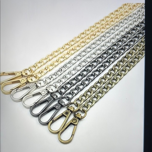 Handbags - Gold,Silver,crossbody Chain Straps 47” pick one